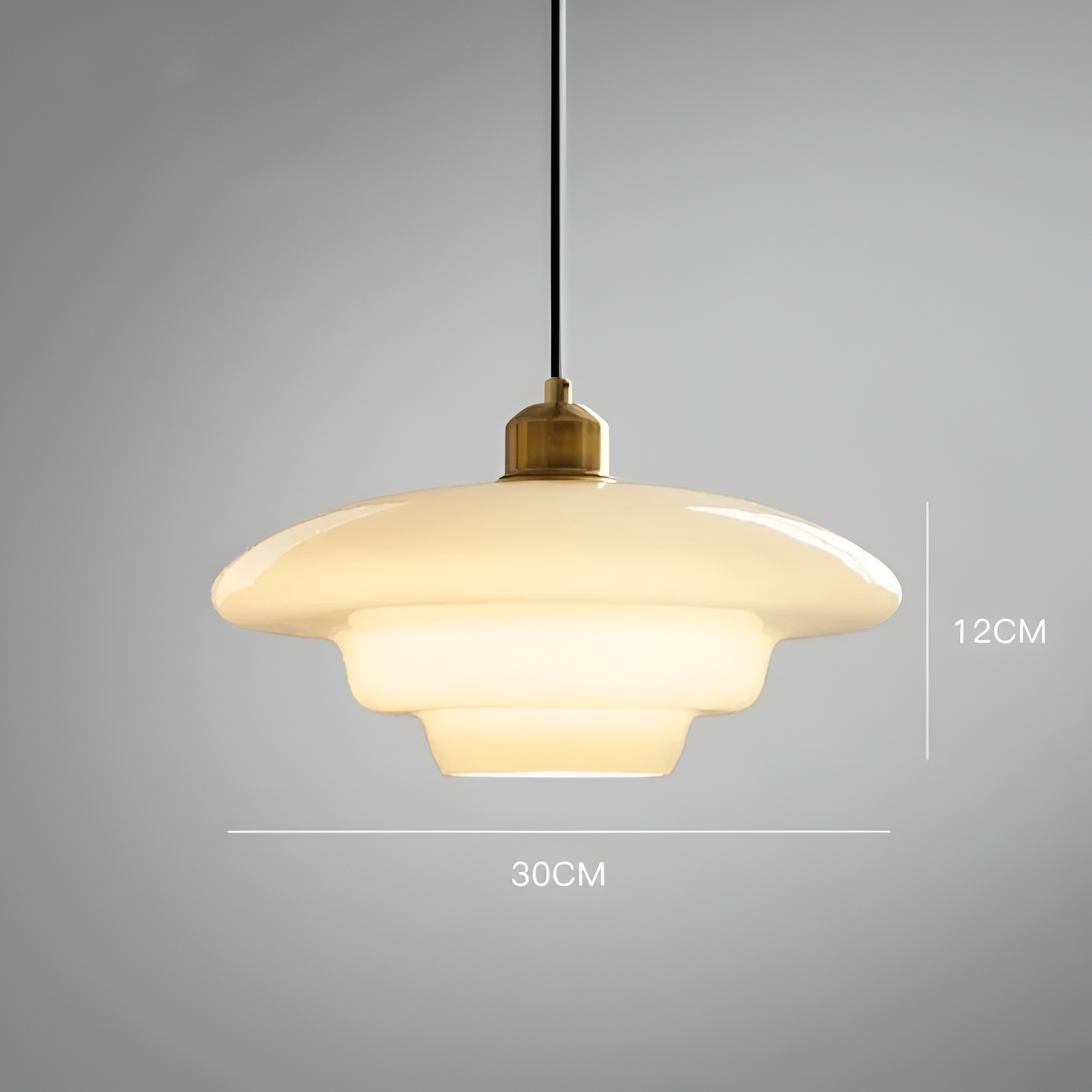 Gold Finish Art Deco Ceiling Lamp With Brass And Glass Vintage Design | Temsk