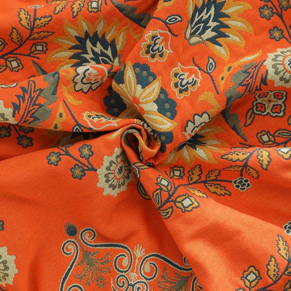 Floral Reversible Cotton Gauze Throw For Sofa And Bed Cover | Temsk