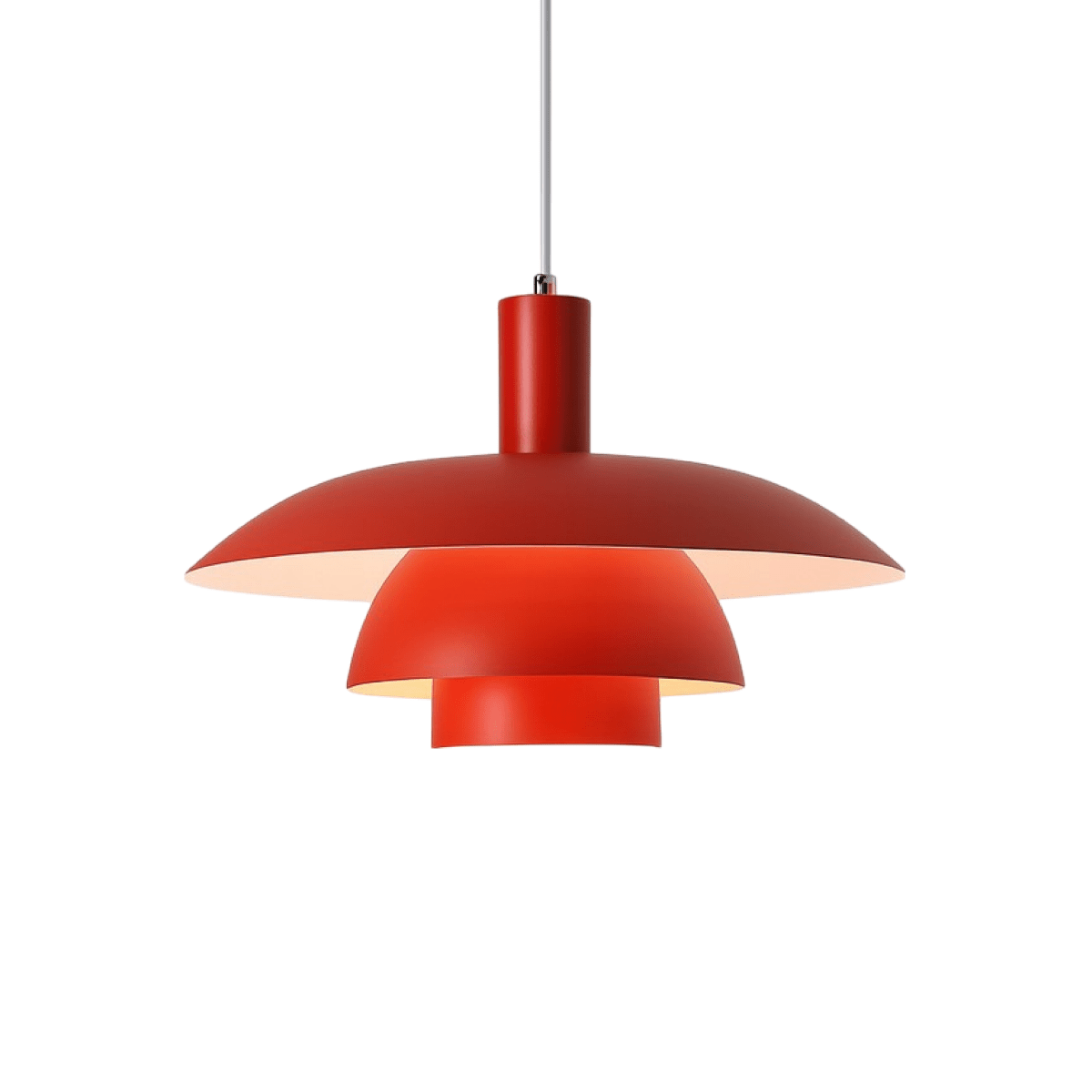 Modern Tiered Metal Shade Pendant Light, 12 Inch Diameter | Temsk