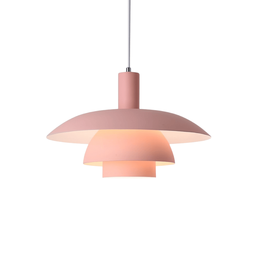 Modern Tiered Metal Shade Pendant Light, 12 Inch Diameter | Temsk