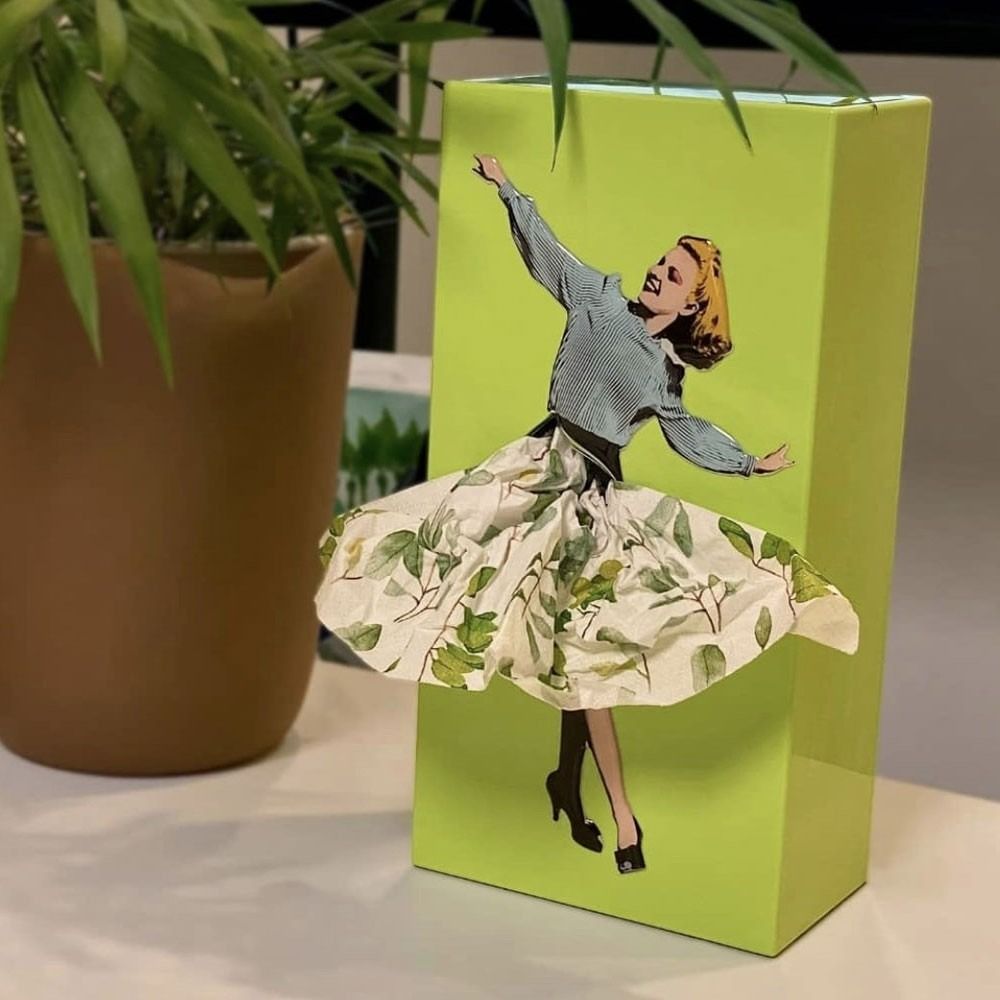 Whimsical Dancing Figurine Tissue Holder For Home Decor | Temsk