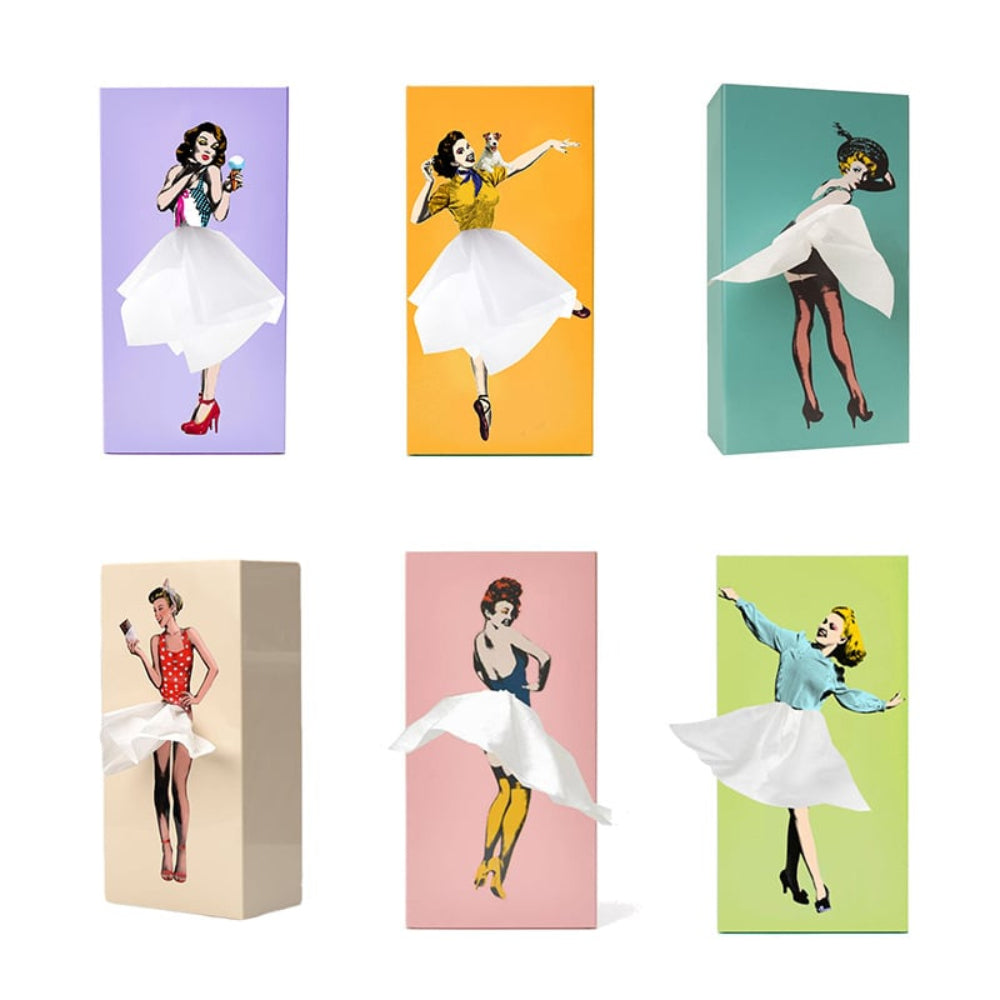 Whimsical Dancing Figurine Tissue Holder For Home Decor | Temsk