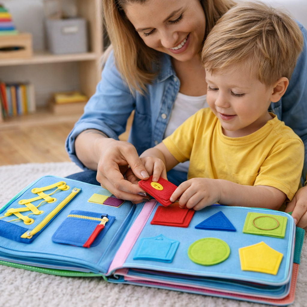 Montessori Busy Book Felt Activity Kit For Toddler Learning | Temsk