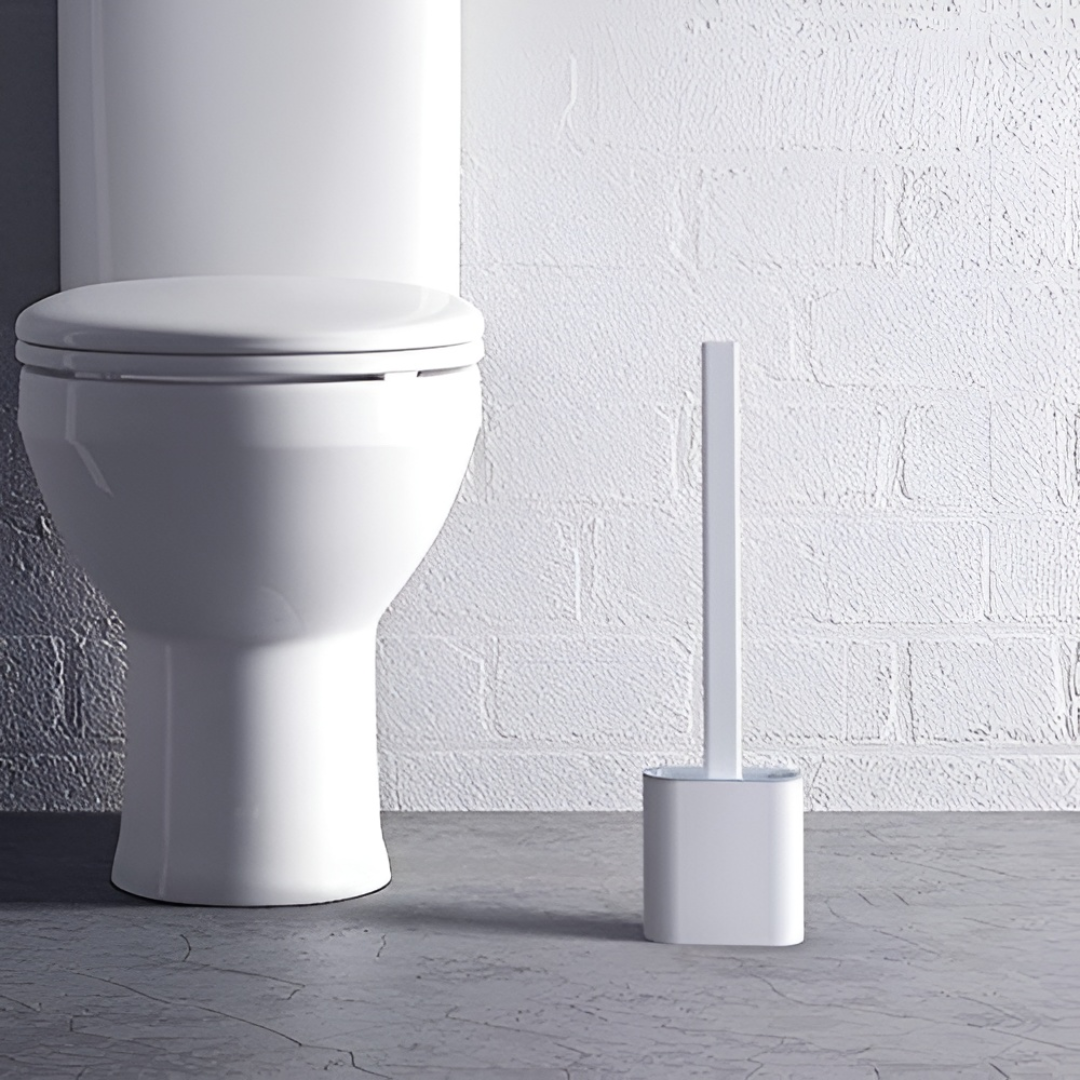 Toilettenbürste mit kompakter Halterung zur Badezimmerreinigung | Temsk
