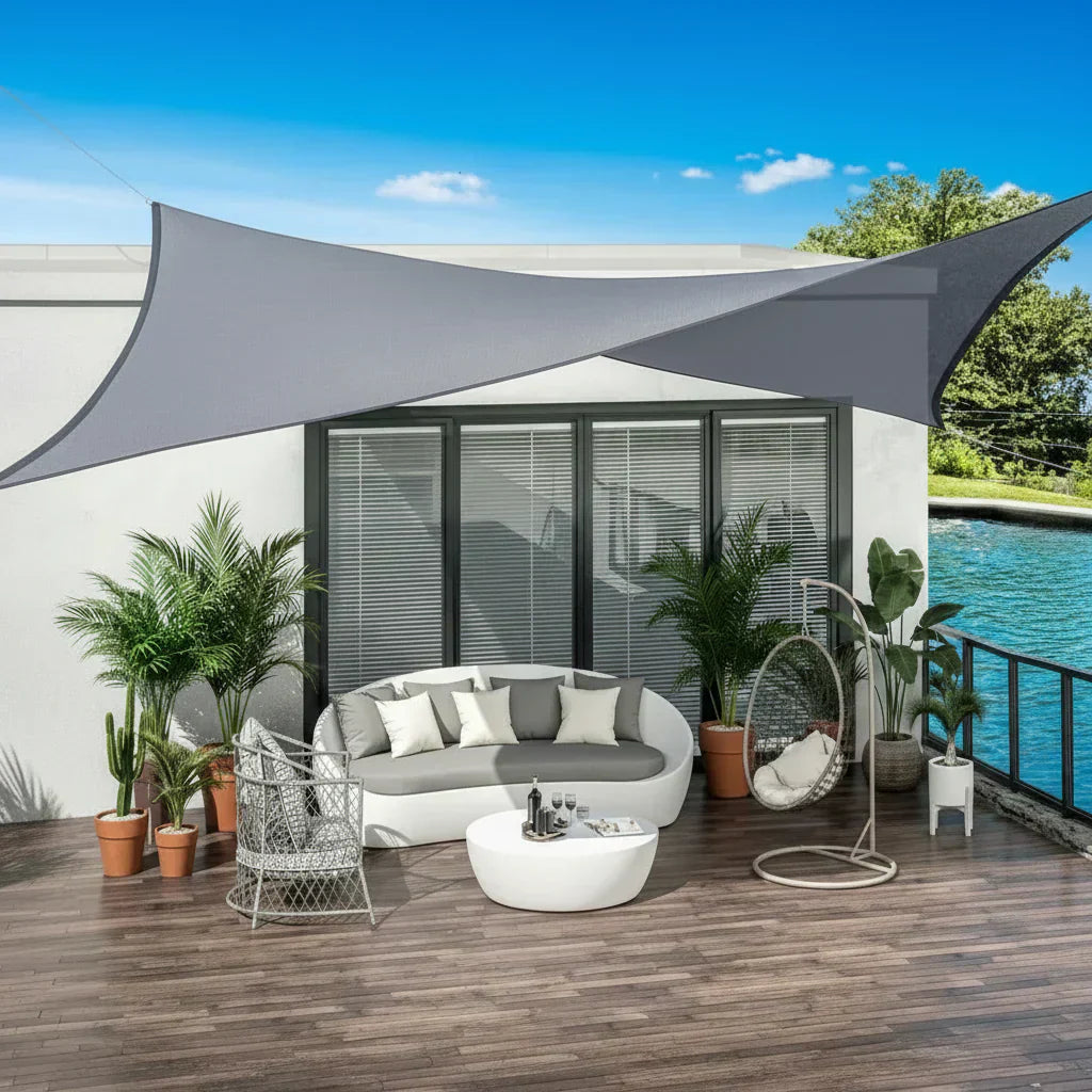 Outdoor Waterproof Awning for Sun and Rain Protection | Temsk