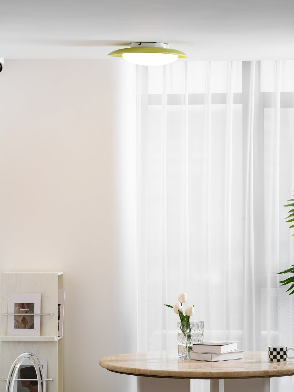 Harpol oval loftslampe, dæmpbar LED, grøn eller beige, 3000K-6000K, 36 cm eller 46 cm | Temsk