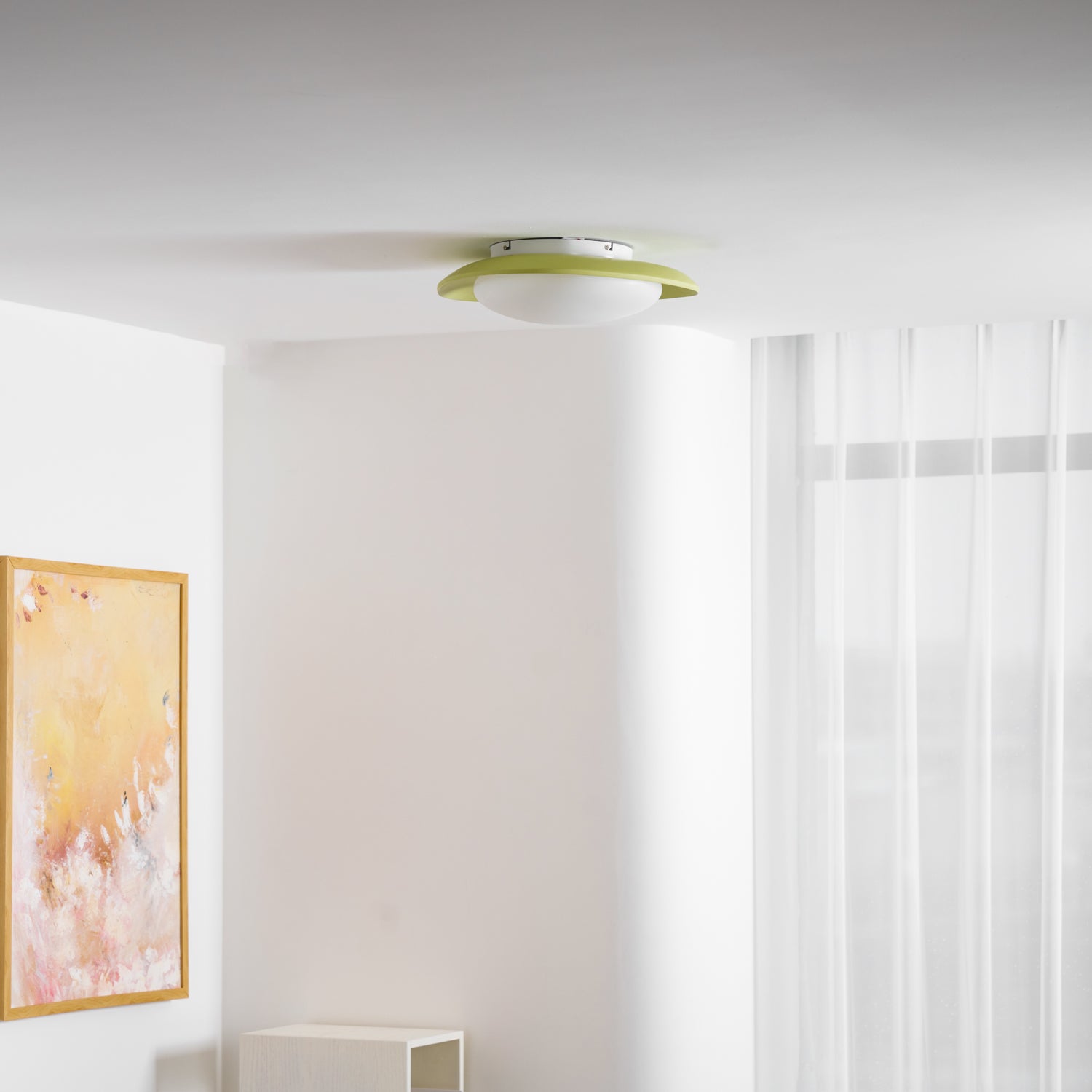 Harpol oval loftslampe, dæmpbar LED, grøn eller beige, 3000K-6000K, 36 cm eller 46 cm | Temsk