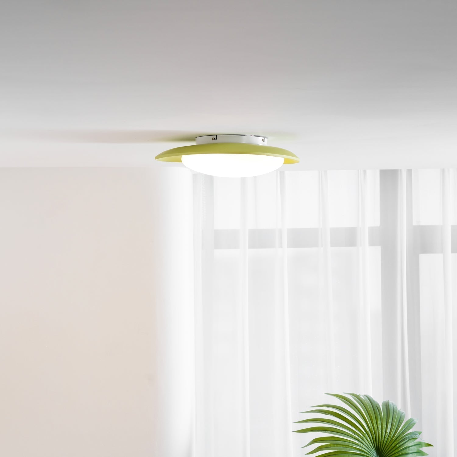 Harpol oval loftslampe, dæmpbar LED, grøn eller beige, 3000K-6000K, 36 cm eller 46 cm | Temsk