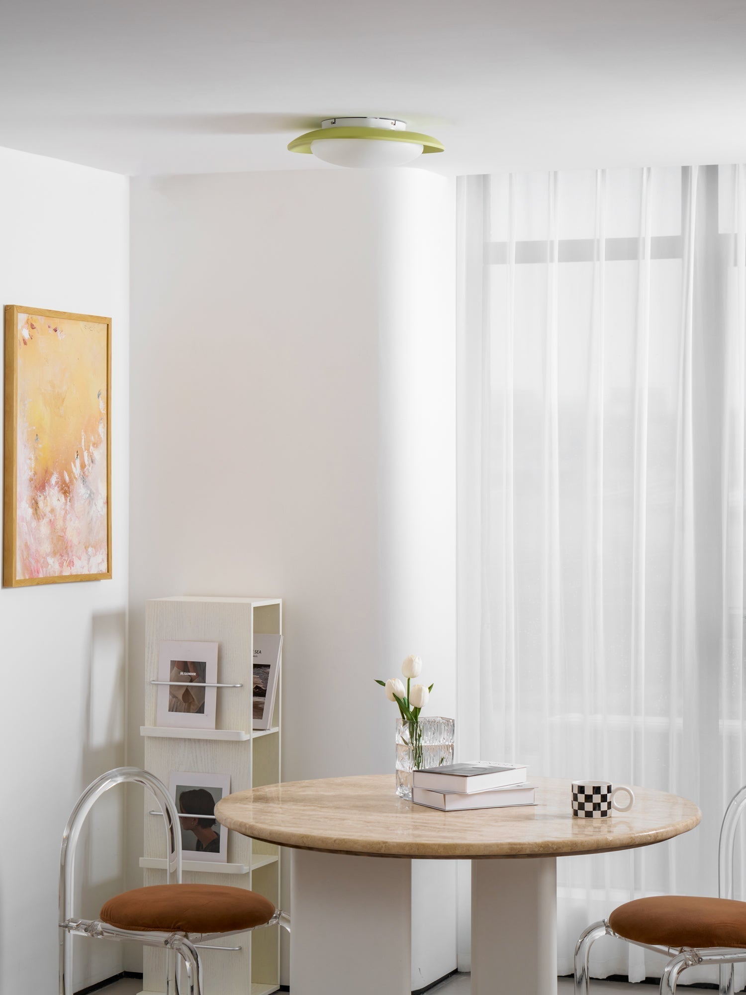 Harpol oval loftslampe, dæmpbar LED, grøn eller beige, 3000K-6000K, 36 cm eller 46 cm | Temsk