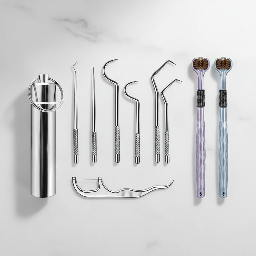 Portable Toothpick Set With Reusable Metal Toothpicks In Travel Case | Temsk