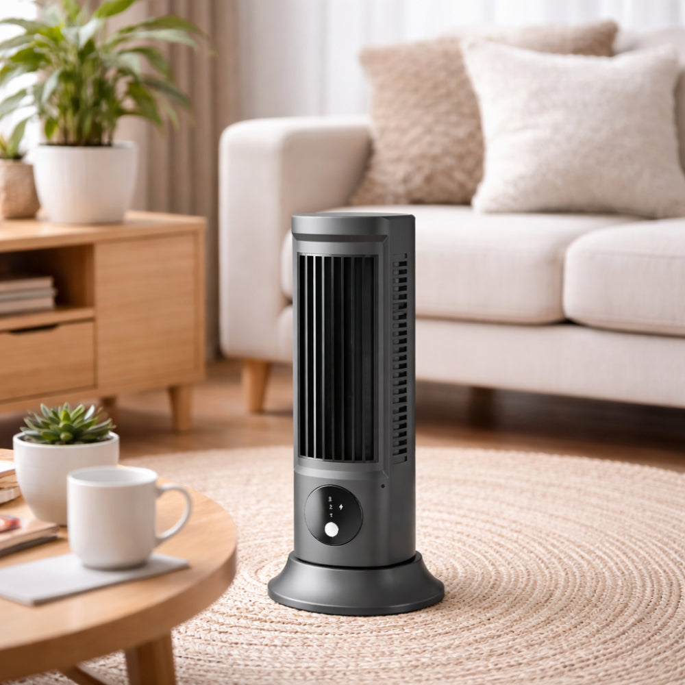 Gulvstående Tårnventilator Til Luftcirkulation I Hjemmet | Temsk