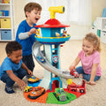 Indoor Racing Car Track With Multilevel Tower Slide Playset | Temsk