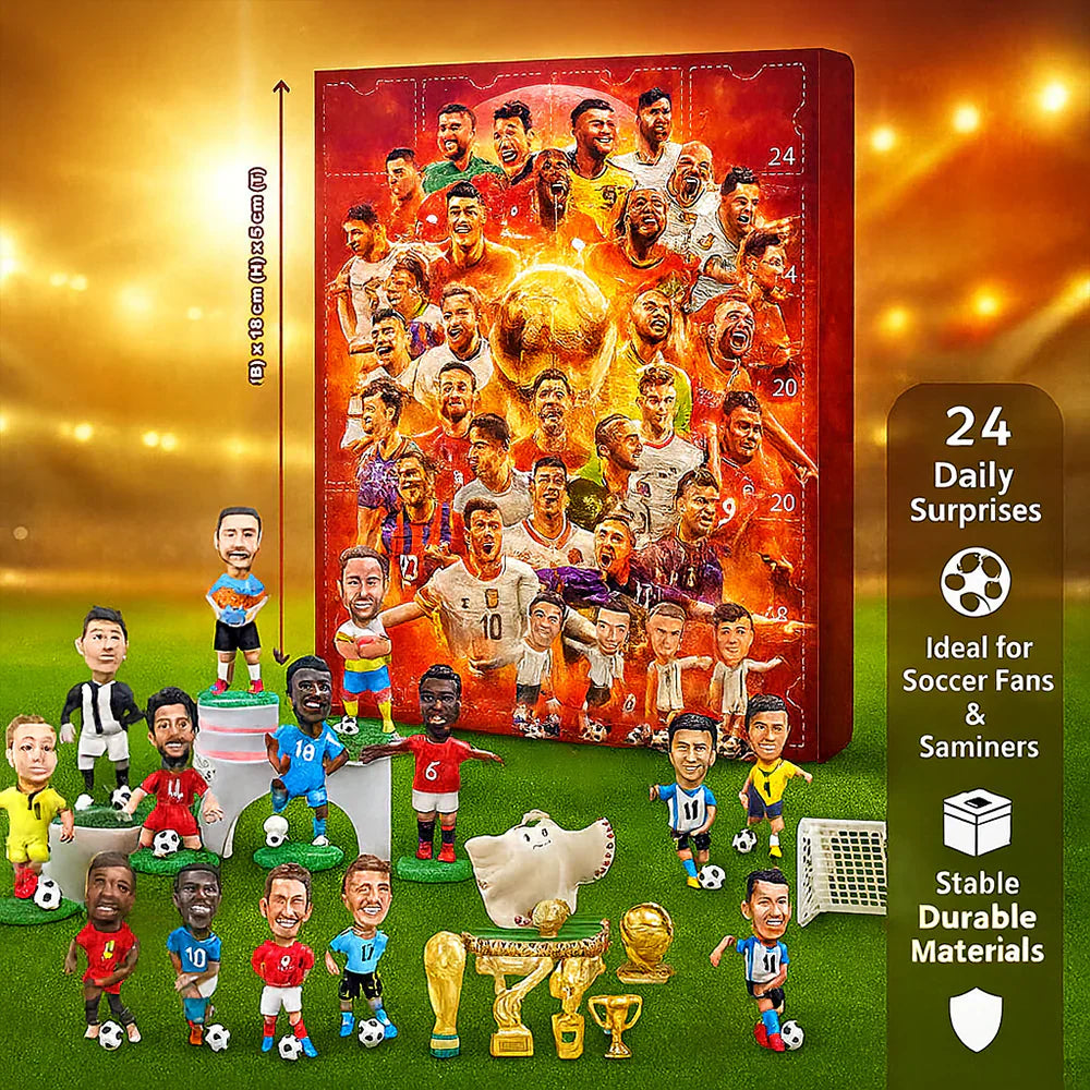 Toy Set Of Advent Calendar Figures For Football Fans | Temsk