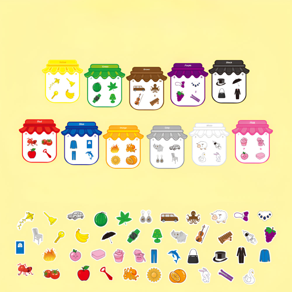 Temsk Magnetic Color Sorting Board For Kids Learning Kit
