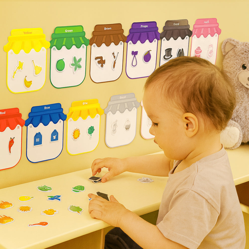 Temsk Magnetic Color Sorting Board For Kids Learning Kit
