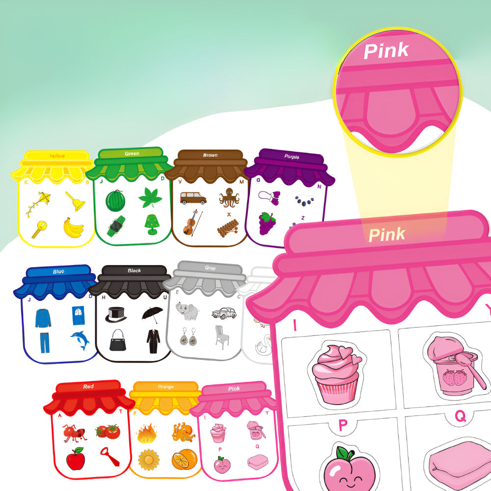 Temsk Magnetic Color Sorting Board For Kids Learning Kit