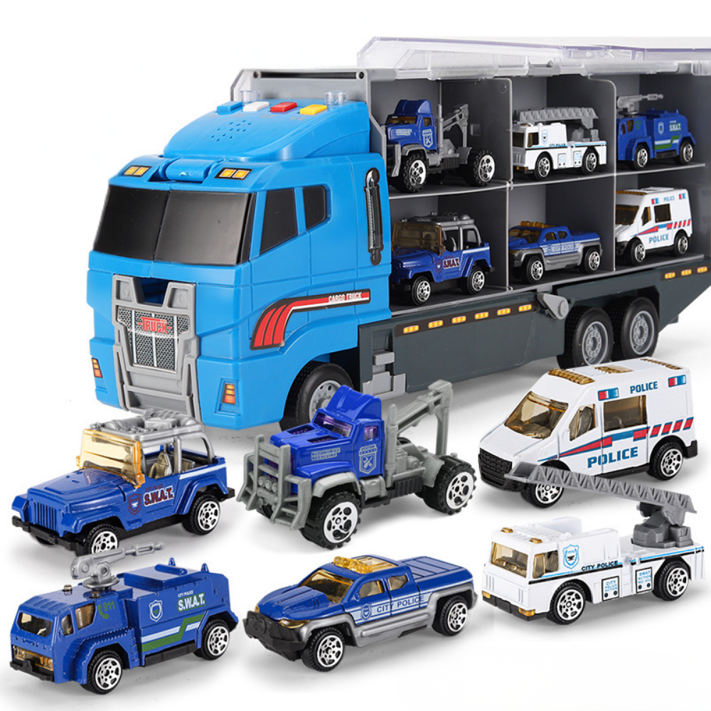Alloy Mini Truck Carrier Set For Construction Play Vehicles Kit | Temsk
