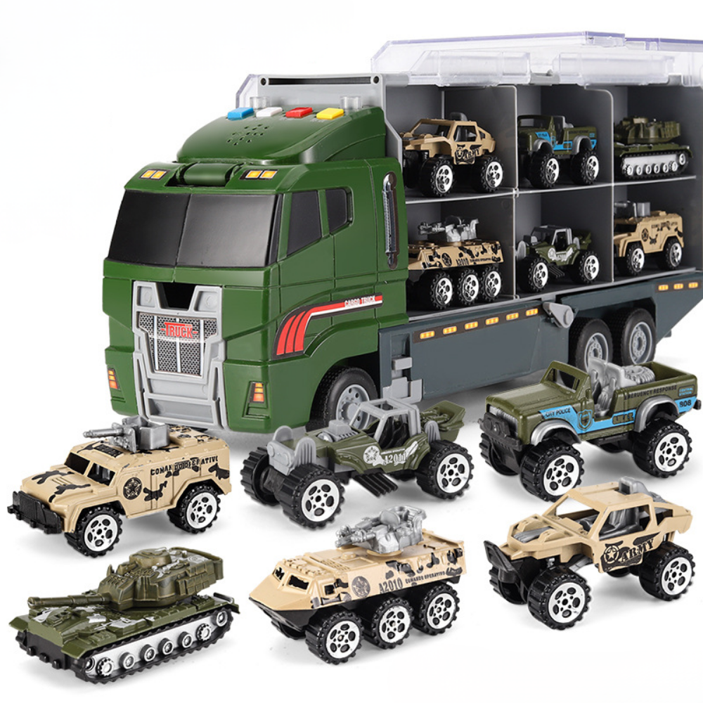 Alloy Mini Truck Carrier Set For Construction Play Vehicles Kit | Temsk
