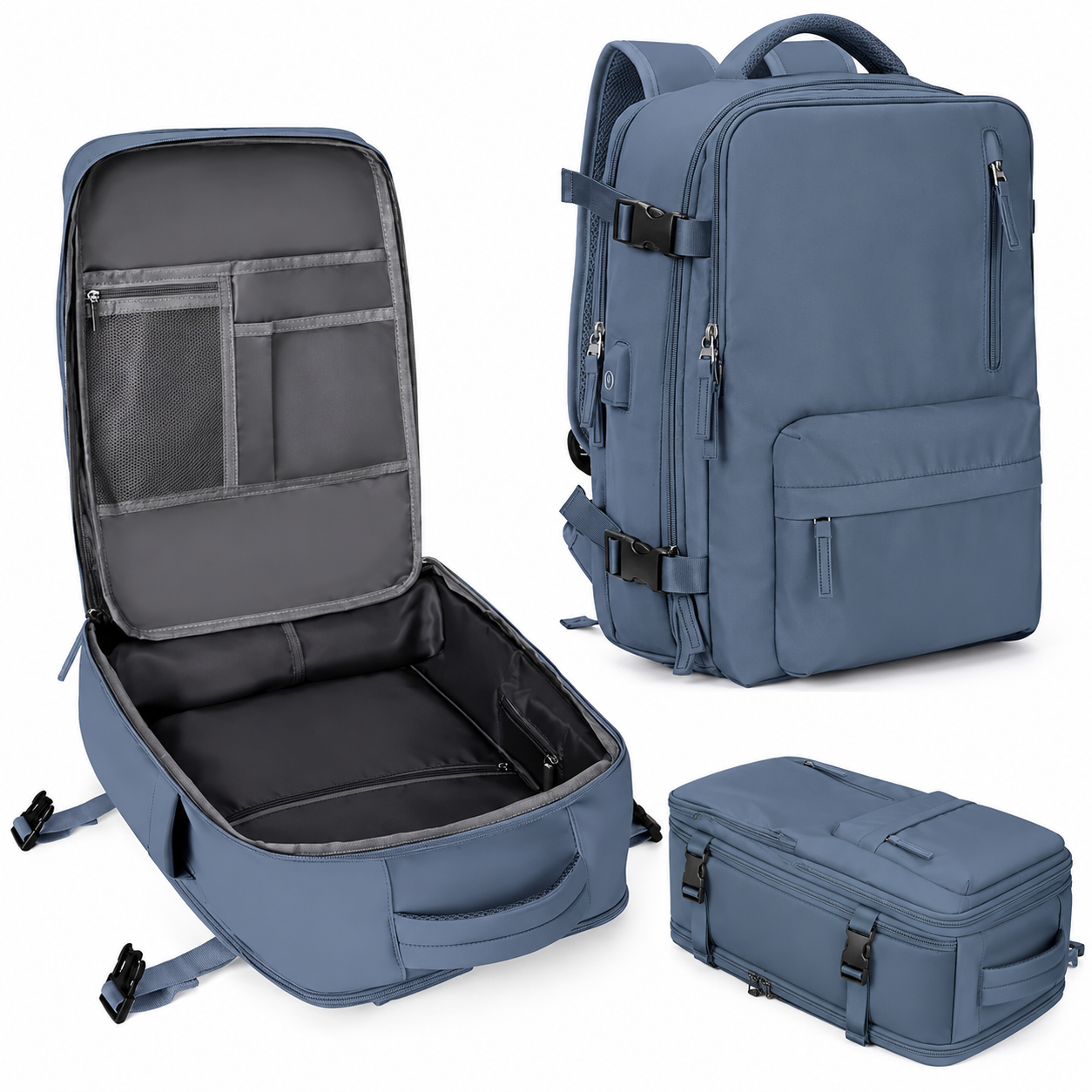 Reiserucksack mit Laptopfach und Schuhfach zum Mitnehmen | Temsk