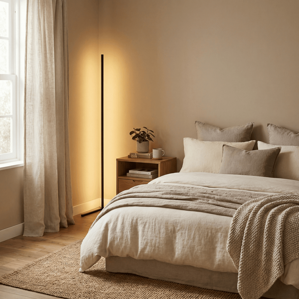 Nordic Style Tri Color LED Floor Lamp With Remote Dimming | Temsk