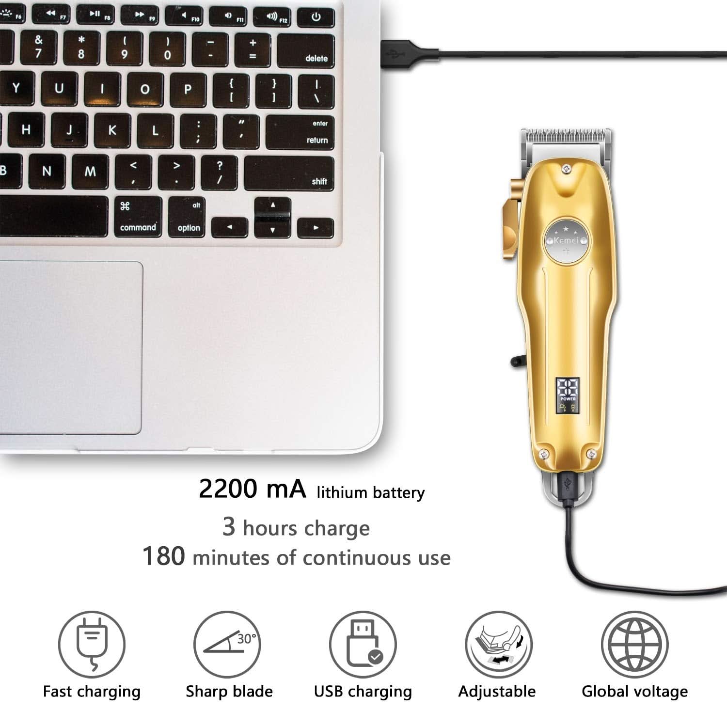 TrimMaster Pro 3 Tagliacapelli e Rasoio 3 in 1 per Precisione Professionale | Temsk