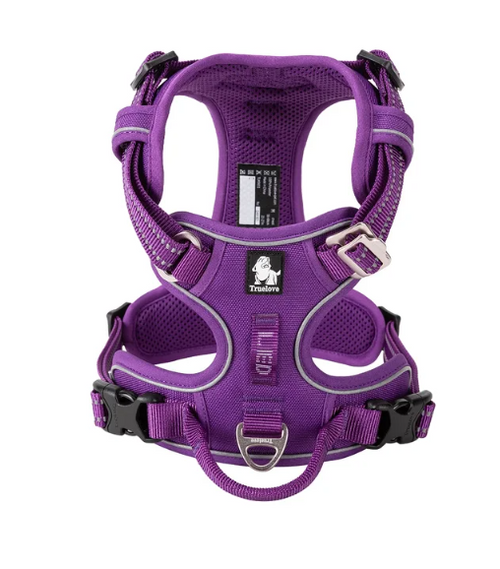 BrightPath No-Pull Harness With Reflective Nylon For Daily Dog Walks By Temsk