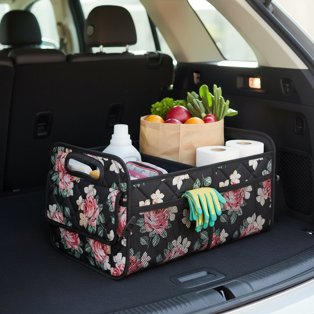 Foldable Car Trunk Storage Organizer With Waterproof Fabric And 50L Capacity | Temsk