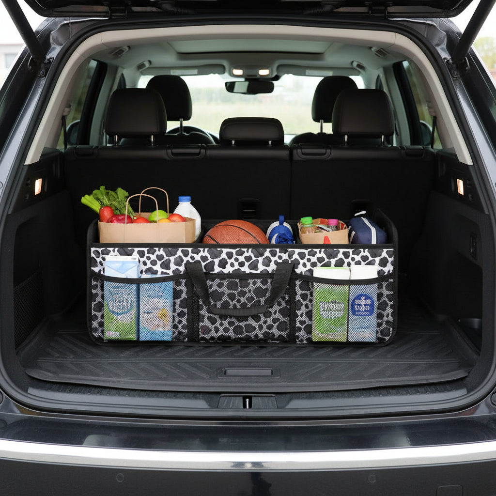 Foldable Car Trunk Storage Organizer With Waterproof Fabric And 50L Capacity | Temsk