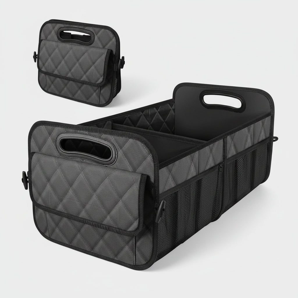 Foldable Car Trunk Storage Organizer With Waterproof Fabric And 50L Capacity | Temsk