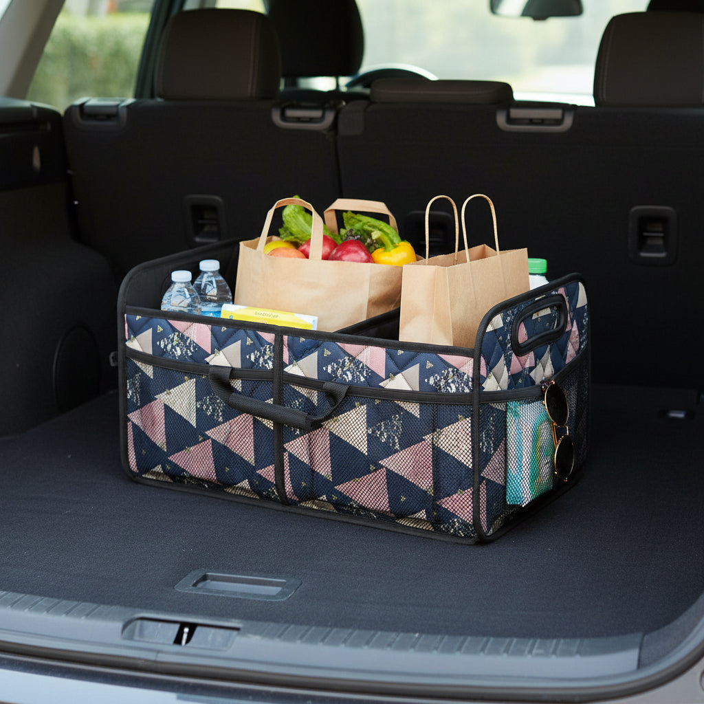 Foldable Car Trunk Storage Organizer With Waterproof Fabric And 50L Capacity | Temsk