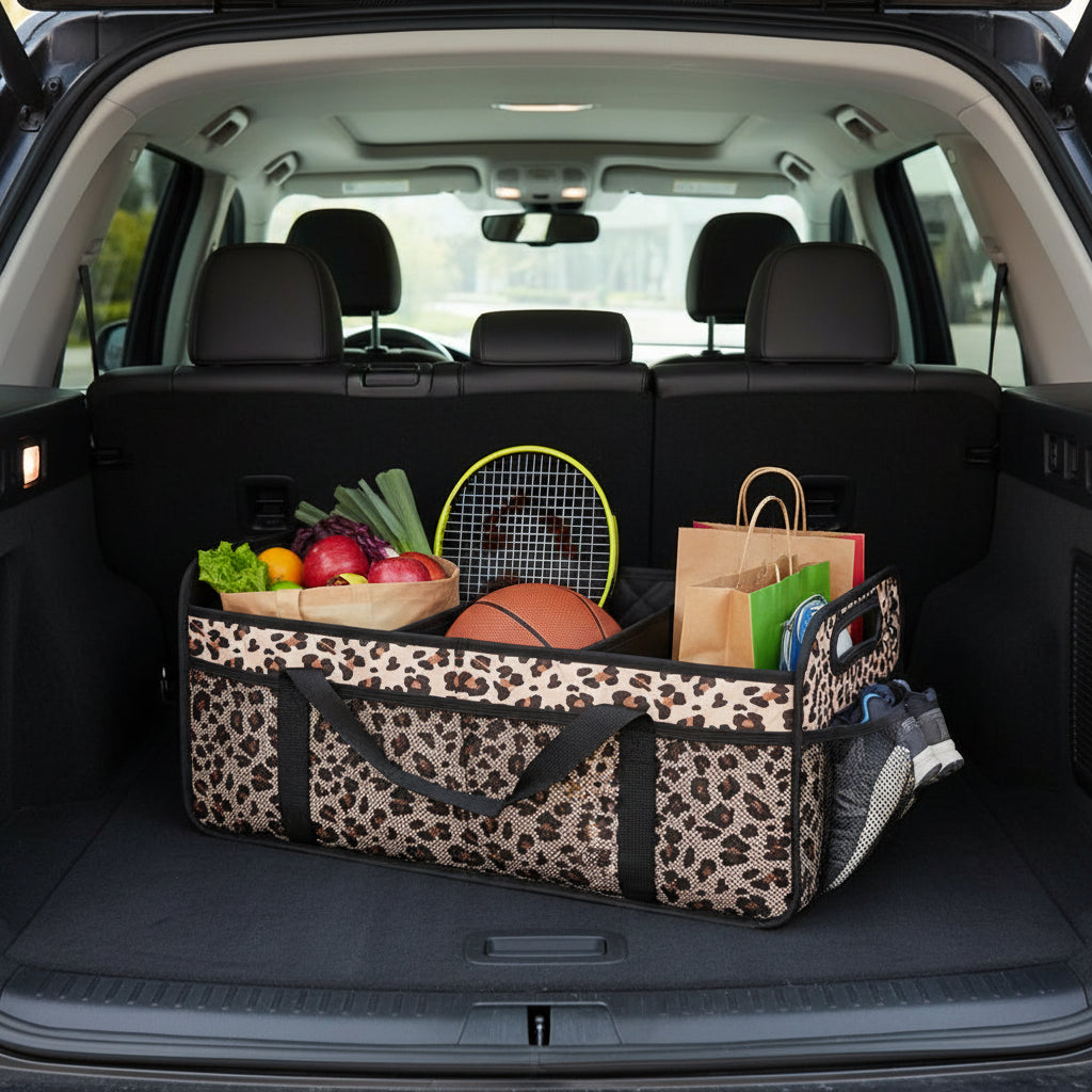 Foldable Car Trunk Storage Organizer With Waterproof Fabric And 50L Capacity | Temsk