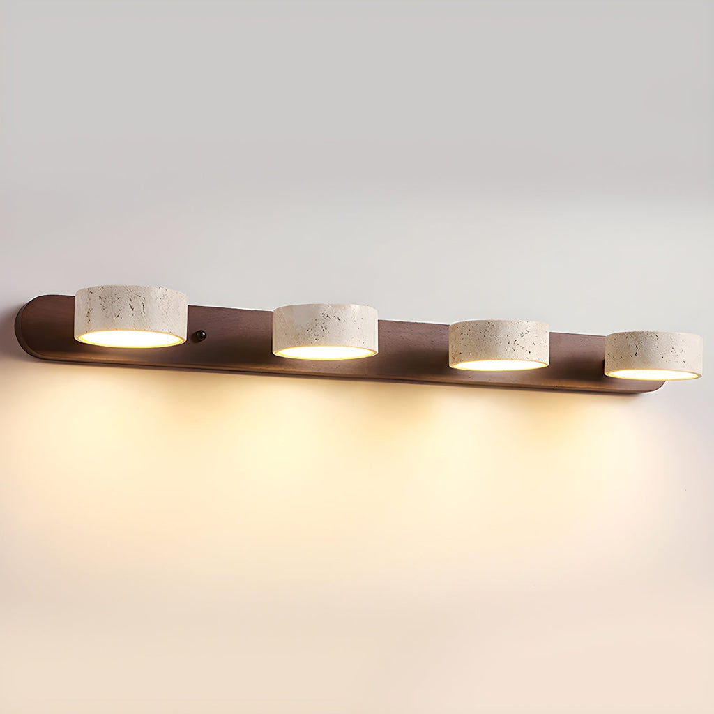 Integrované LED nástěnné svítidlo z travertinu pro vnitřní použití | Temsk