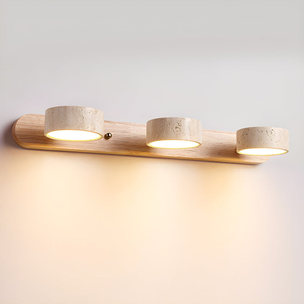 Integrované LED nástěnné svítidlo z travertinu pro vnitřní použití | Temsk