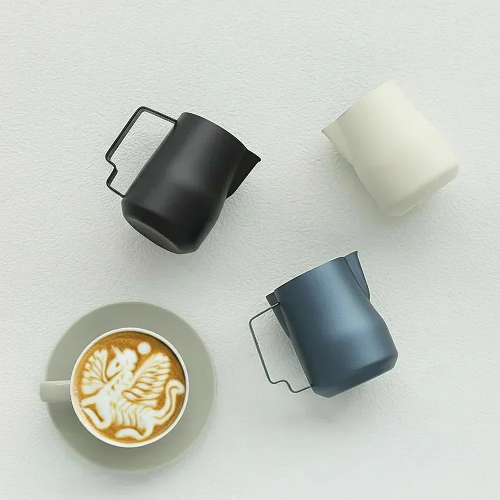 FrothFlow Stainless Steel Milk Jug for Even Milk Foam and Pouring | Temsk