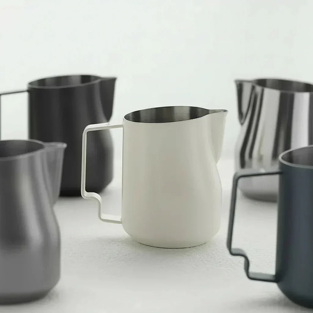 FrothFlow Stainless Steel Milk Jug for Even Milk Foam and Pouring | Temsk