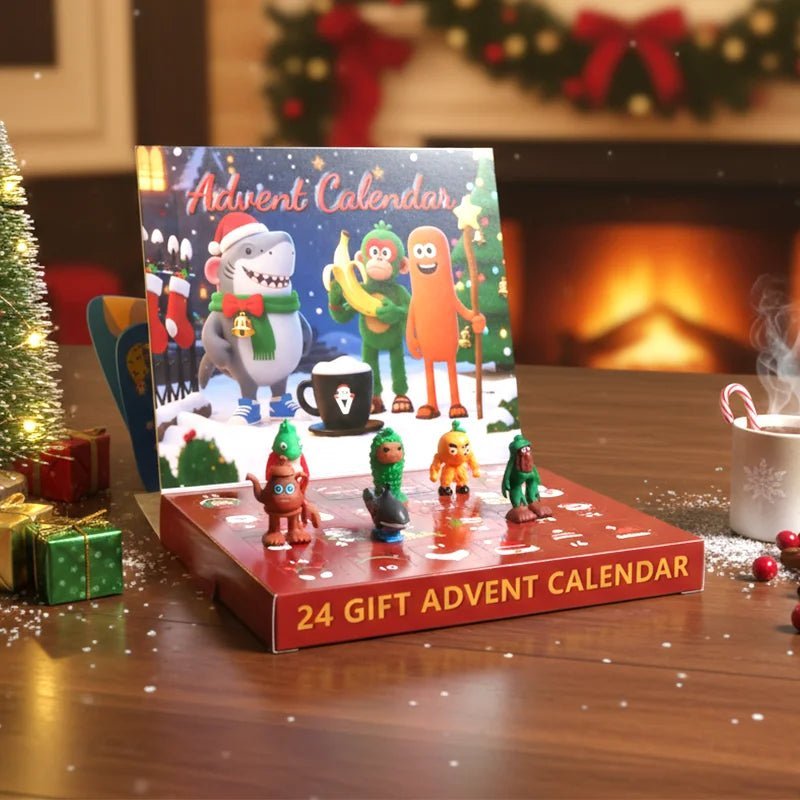 LumaJoy Kreativní adventní kalendář pro děti se 24 radostnými překvapeními a hracími figurkami | Temsk