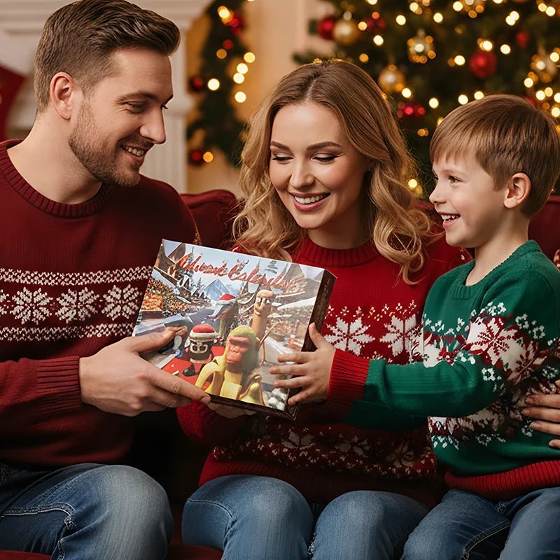 LumaJoy Kreativní adventní kalendář pro děti se 24 radostnými překvapeními a hracími figurkami | Temsk