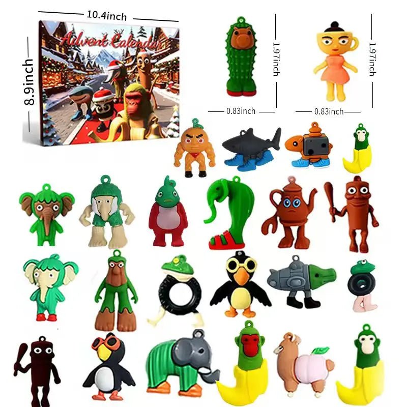 LumaJoy Kreativní adventní kalendář pro děti se 24 radostnými překvapeními a hracími figurkami | Temsk
