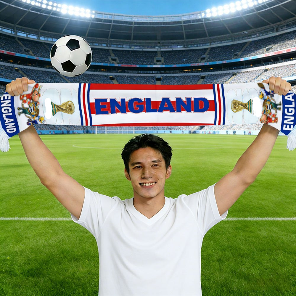 UK-Flaggen-Fußballfanschal für Weltmeisterschaft und Spieltage | Temsk