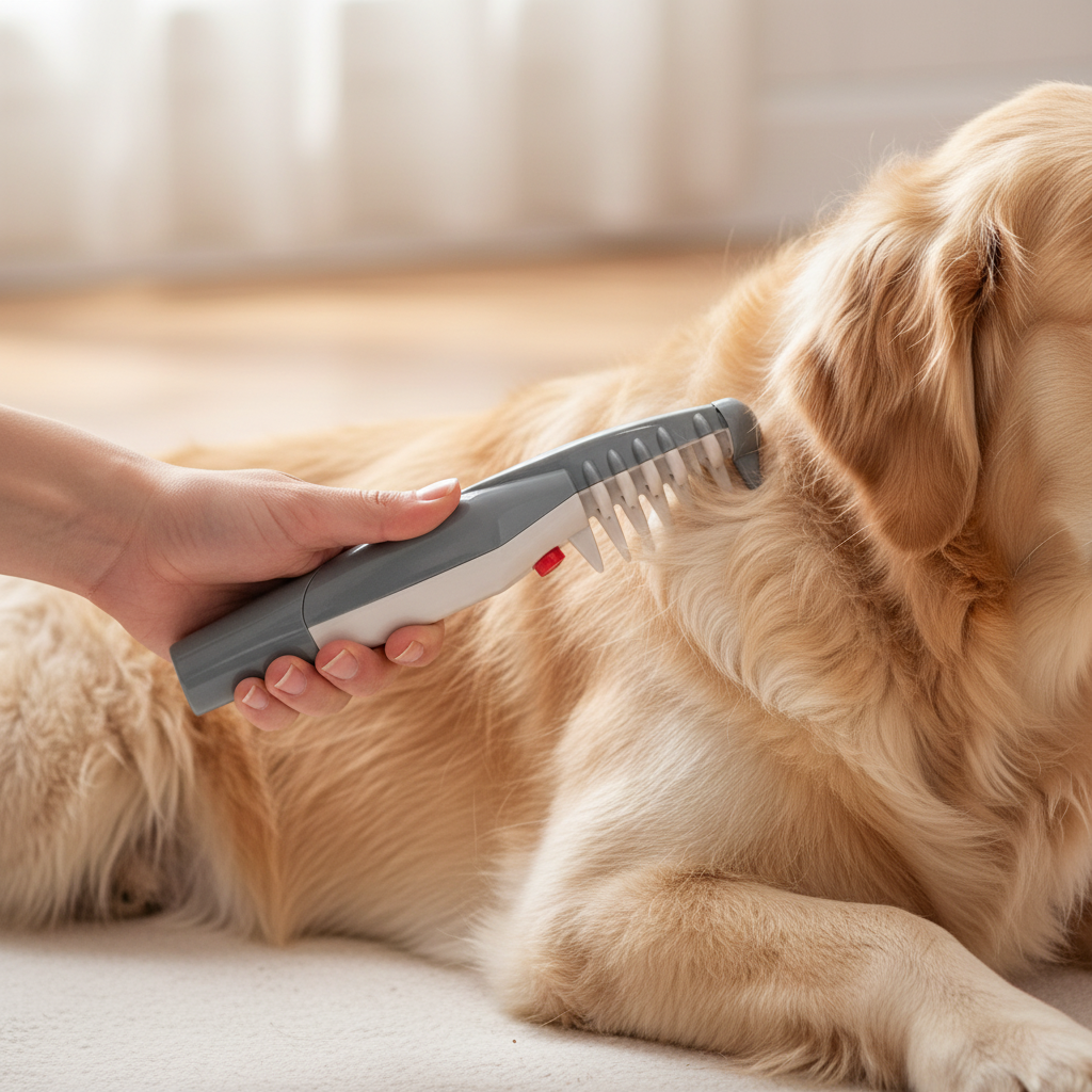 Electric Flea Removal Grooming Comb For Safe Pet Care | Temsk