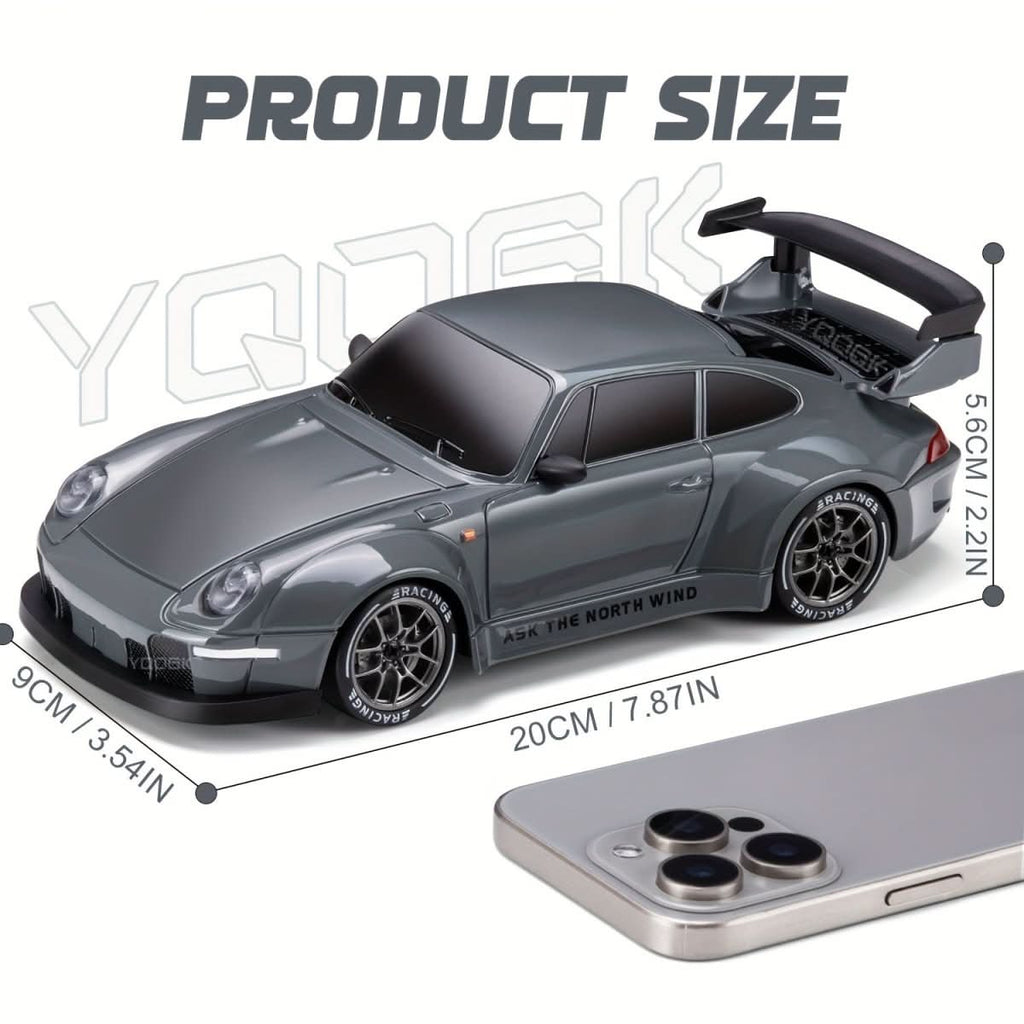 Nova Drift Master RC Auto mit LED-Rädern und 1:24 Maßstab 4WD | Temsk