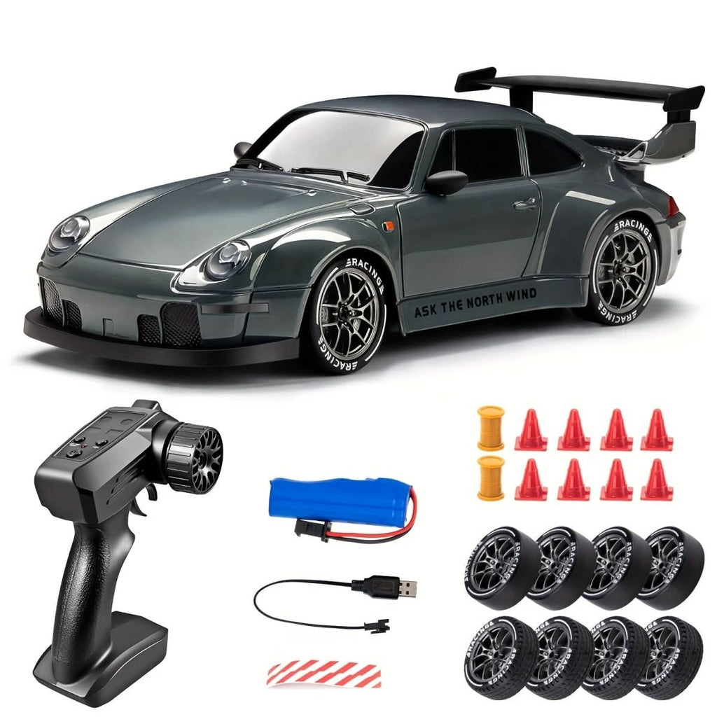Nova Drift Master RC Auto mit LED-Rädern und 1:24 Maßstab 4WD | Temsk