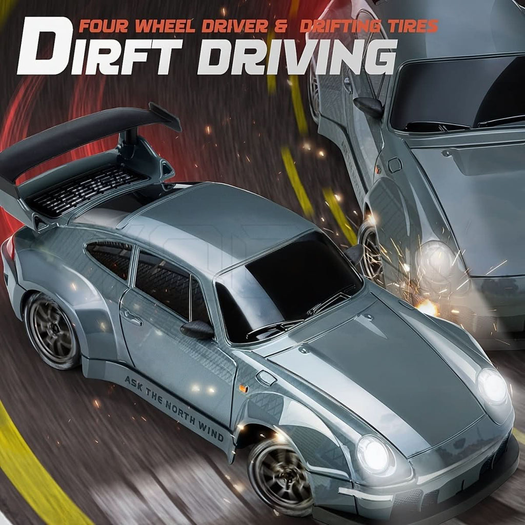 Nova Drift Master RC Auto mit LED-Rädern und 1:24 Maßstab 4WD | Temsk