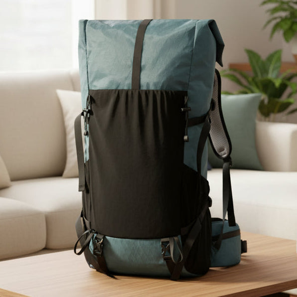 AeroTrail 50L Ultralight Expandable Adventure Backpack With Rolltop | Temsk