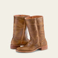 Aurelle Timeless Women's Leather Boots With Block Heel And Classic Design | Temsk