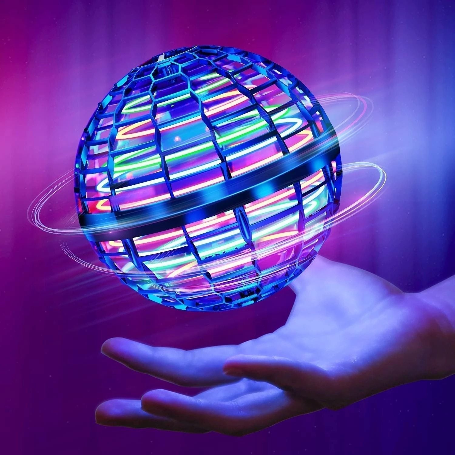 Rechargeable Hover Ball Drone Toy With LED For Indoor And Outdoor Fun | Temsk