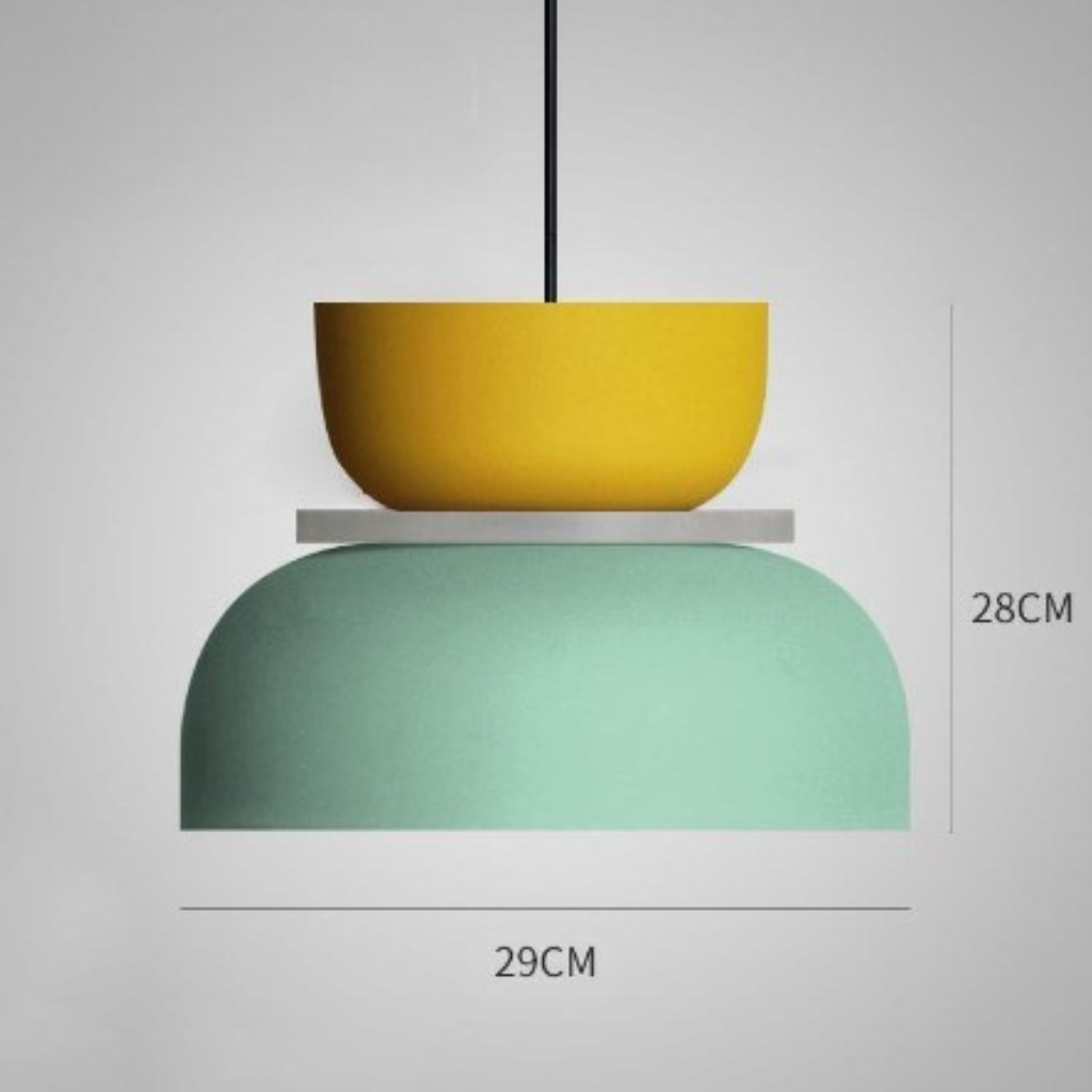Macaron Pendelleuchte: Pastell Nordische Deckenleuchte | Temsk