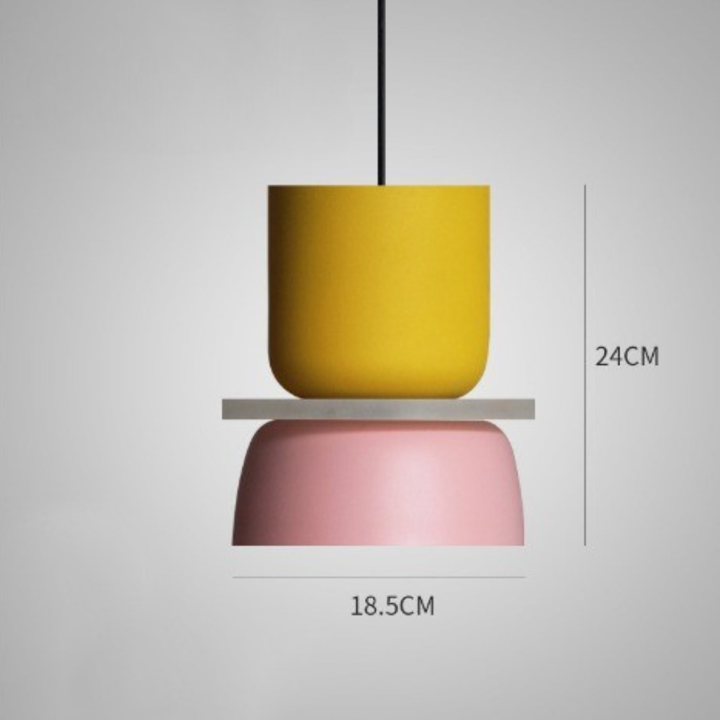Macaron Pendelleuchte: Pastell Nordische Deckenleuchte | Temsk