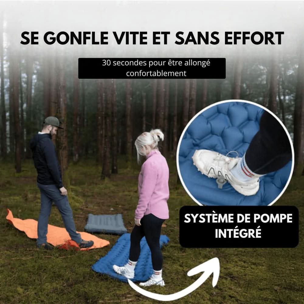 TrailEase Inflatable Camping Mattress With Foot Pump And Ergonomic Design | Temsk