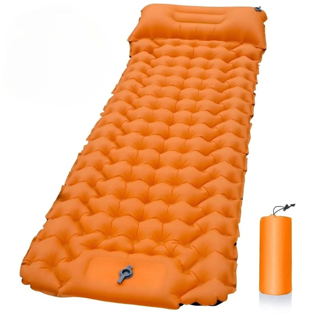 TrailEase Inflatable Camping Mattress With Foot Pump And Ergonomic Design | Temsk